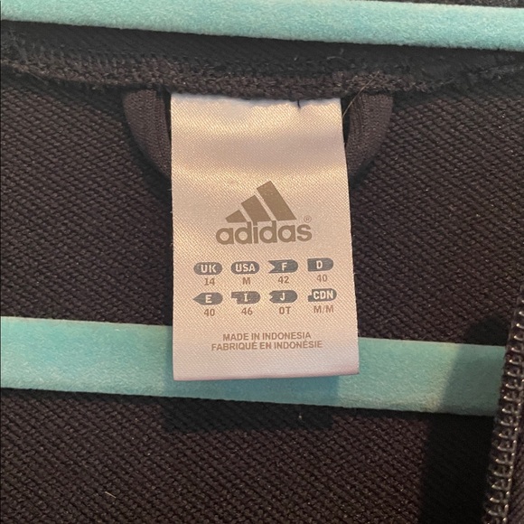 Adidas Black Hoodie with Gray Stripes women - Picture 2 of 8